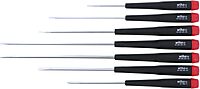 Wiha 26092 Slotted and Phillips Screwdriver Set with Precision Handle, Long, 7 Piece