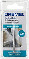 Dremel 199 Rotary Tool Accessory Carving Bit- Perfect for Wood, Plastic, and Soft Metals Disc 3/8 in
