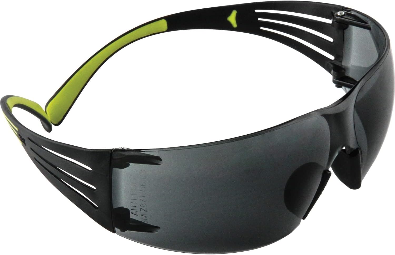 3M SecureFit Safety Glasses — Gray Anti-Fog Polycarbonate Lenses, ANSI Z87.1+