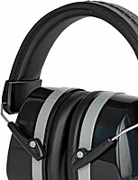 WALKER'S Premium Passive Folding Lightweight 32dB NRR Noise-Blocking Hunting Gun Range Shooting Hearing Protection Muff w/ Padded Headband & PVC Earpads