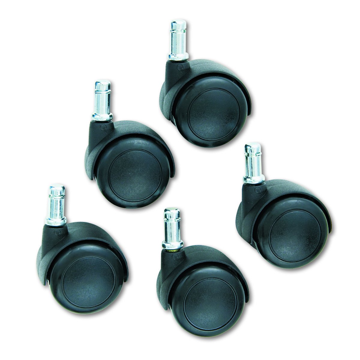 Safco Products 5132 Task Master Hard Floor Casters, 2" (Set of 5) for use with Task Master