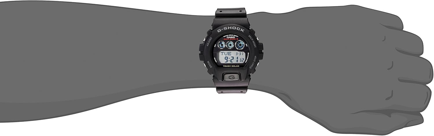 Casio G-Shock GW6900-1 Men's Tough Solar Black Resin Sport Watch