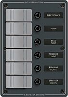 Blue Sea 8053 Slate Grey - 6 Position - Vertical