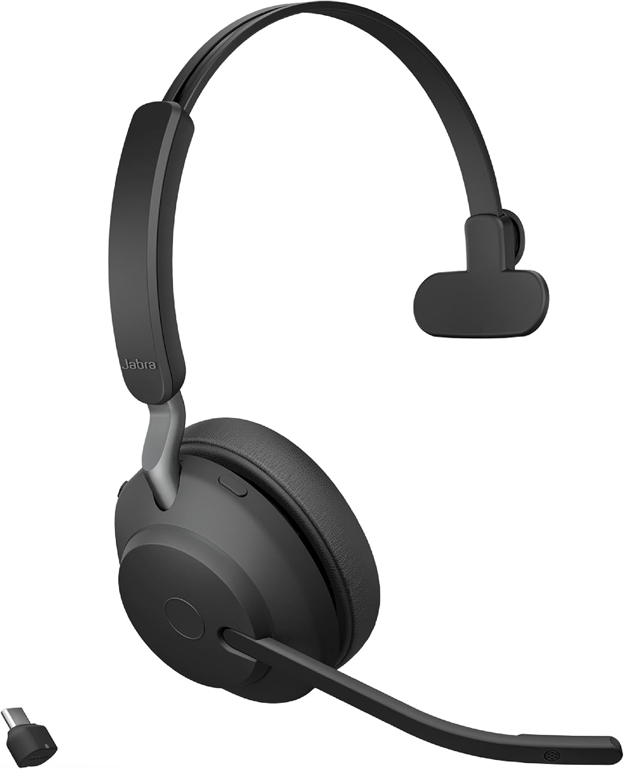Jabra Evolve2 65 Wireless Headset On-Ear Bluetooth Headphones for Calls and Music