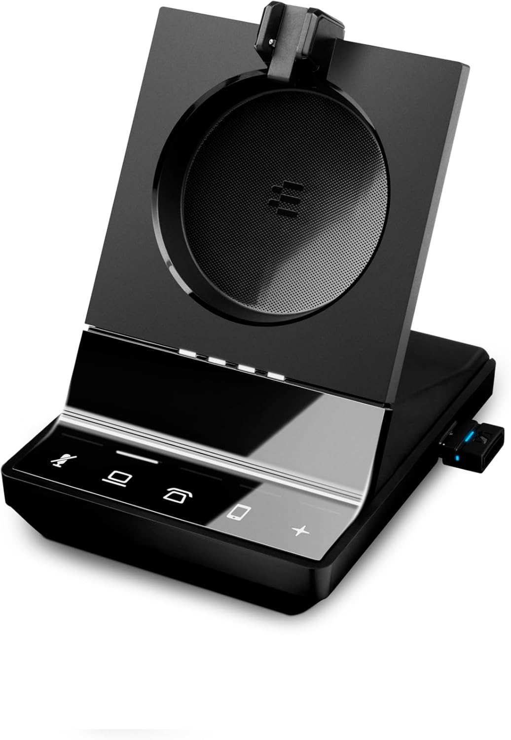 Sennheiser SDW 5016 (507016) Single-Sided Wireless DECT Headset for Desk Phone Softphone/PC& Mobile Phone Connection Dual