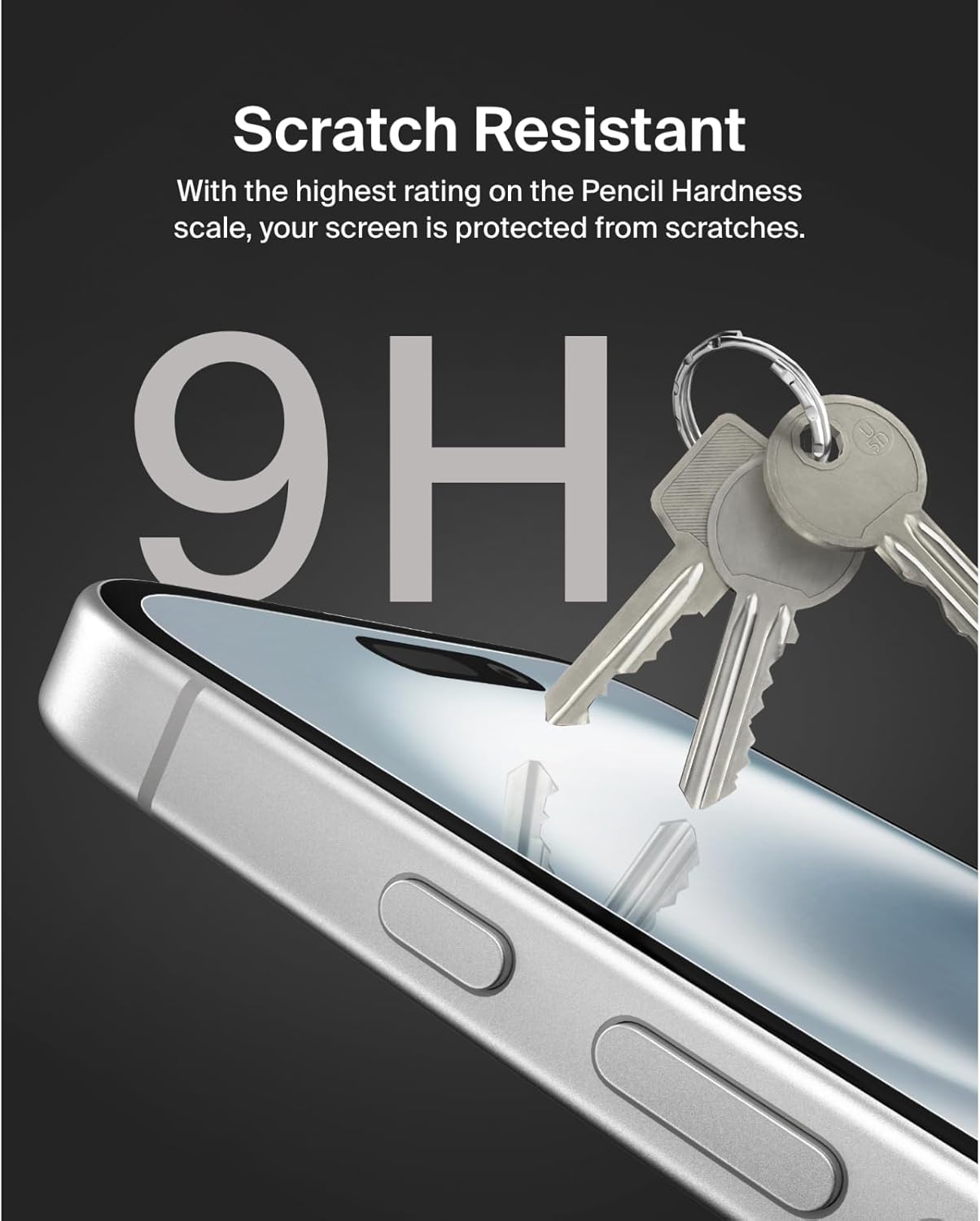 Belkin ScreenForce Screen Protector for iPhone 16, 15 and 14 Pro