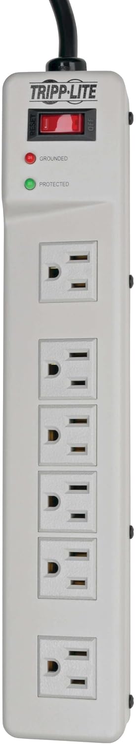 TRIPP LITE TLM626 6-Outlet Right-Angle Surge Protector Power Strip