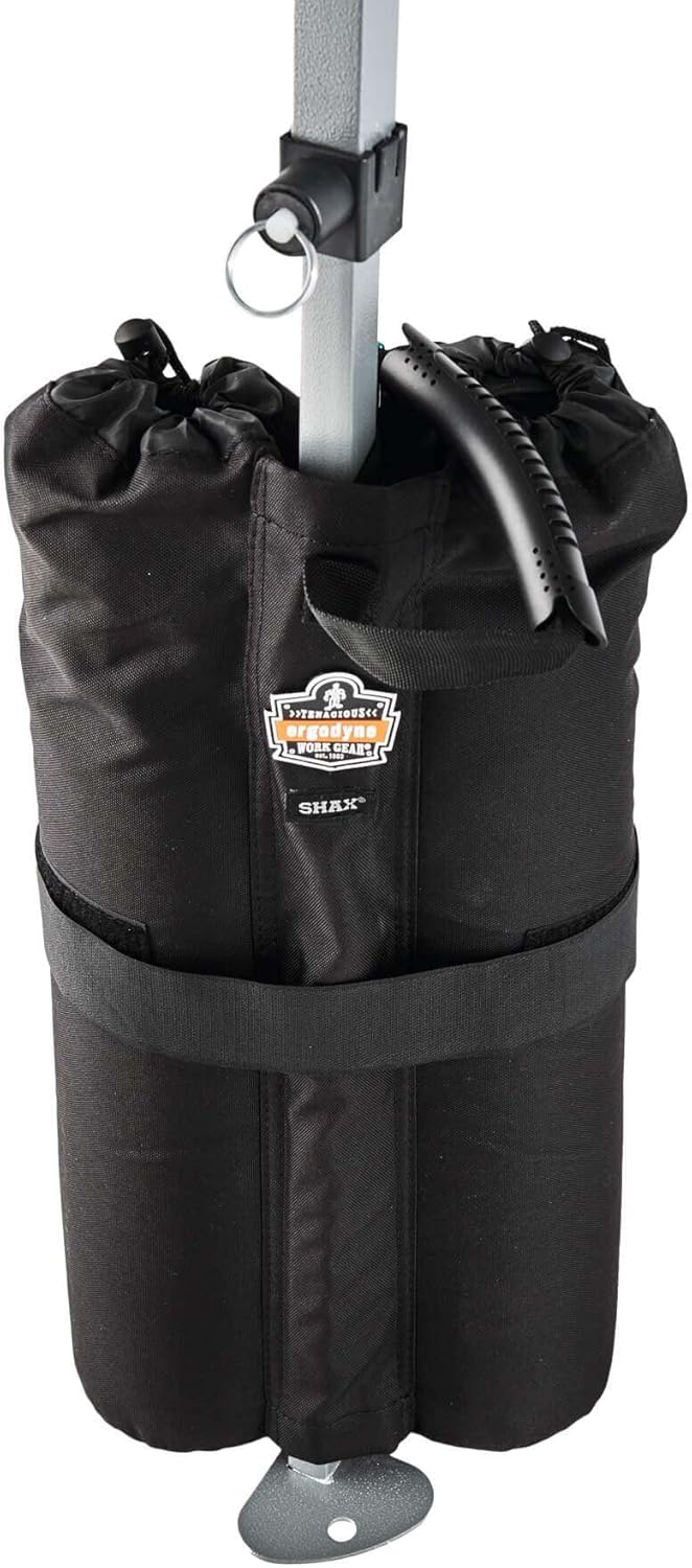Weight Bags for Pop Up Canopy Tents or Umbrellas, Set of 2, Ergodyne SHAX 6094 , Black