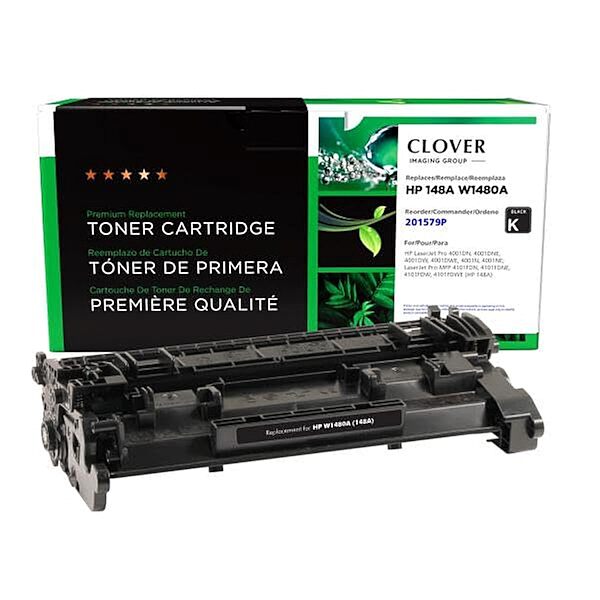 Clover Remanufactured Toner Cartridge Replacement for HP 148A (W1480A) | Black