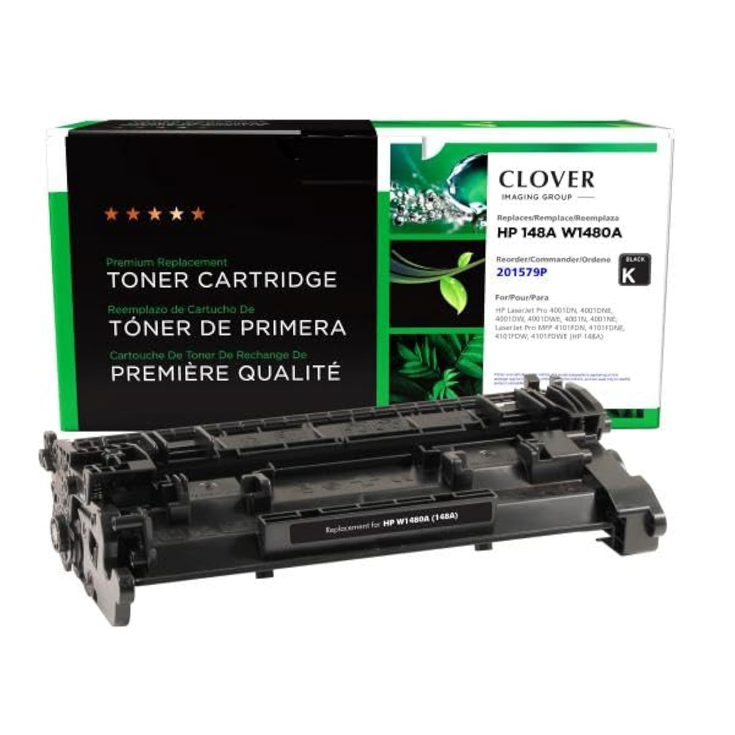 Clover Remanufactured Toner Cartridge Replacement for HP 148A (W1480A) | Black