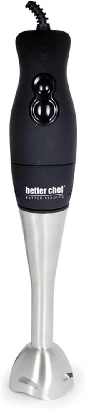 Better Chef Immersion Blender with Whisk Attachment | 2-Speed 200-Watt Motor | Stainless Blending & Whisk Attachment