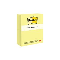 Post-it Notes, 3 in x 5 in, 12 Sticky Notes Pads, 100 Sheets per Pad, Canary Yellow, The Original Post-it Note
