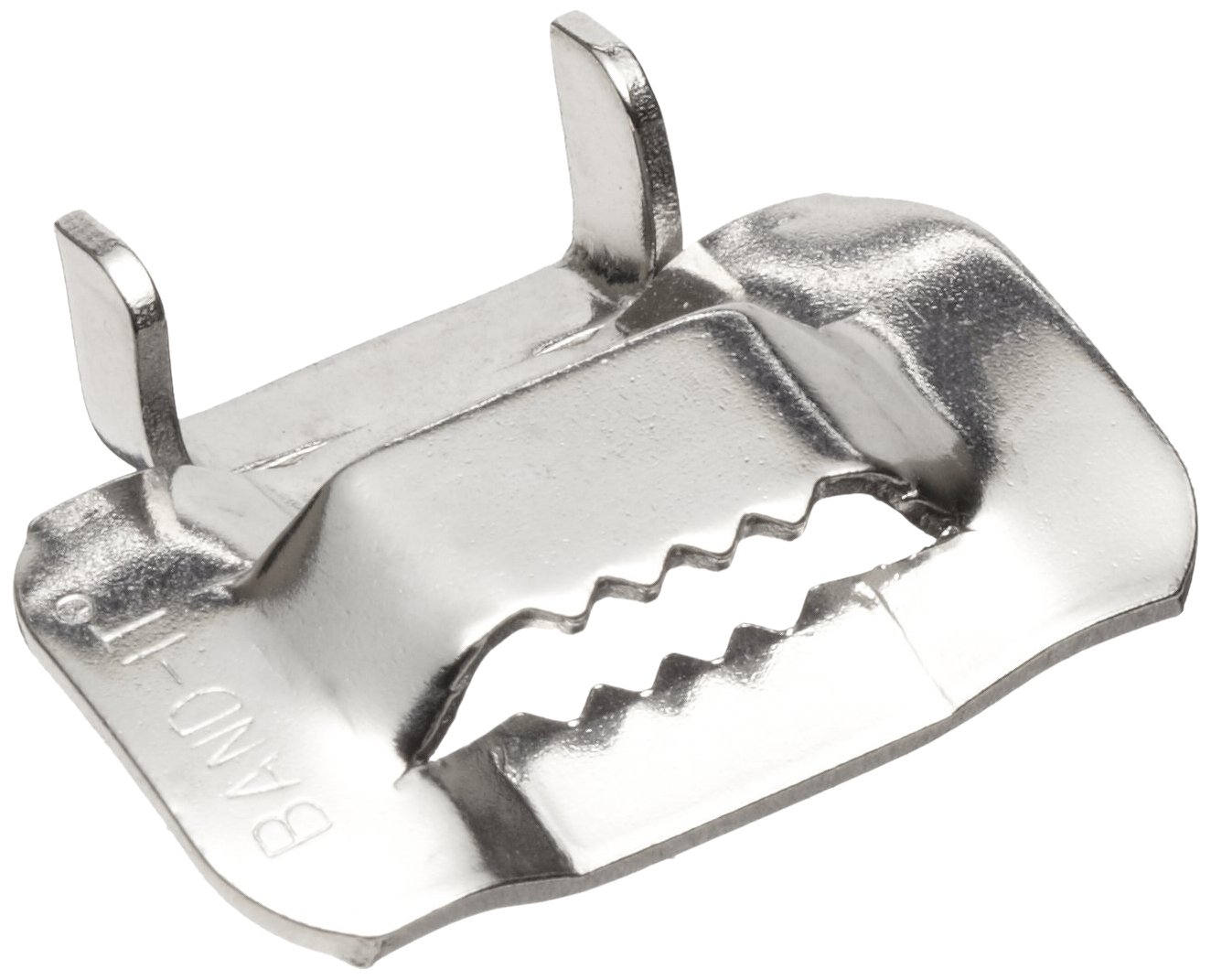 BAND-IT C25599 201/301 Stainless Steel Ear-Lokt Buckle, 5/8" Width, 100 per Box