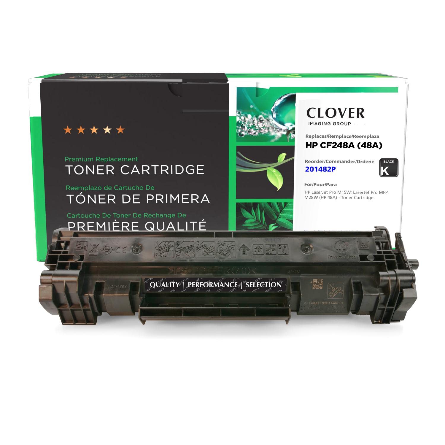 Clover Remanufactured Toner Cartridge Replacement for HP CF248A (HP 48A) | Black