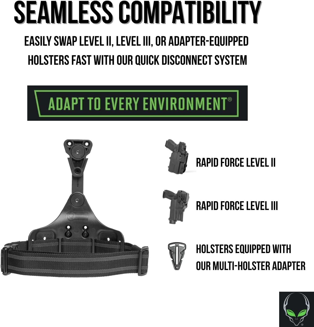 ALIEN GEAR Rapid Force Dynamic Drop Leg Holster Platform