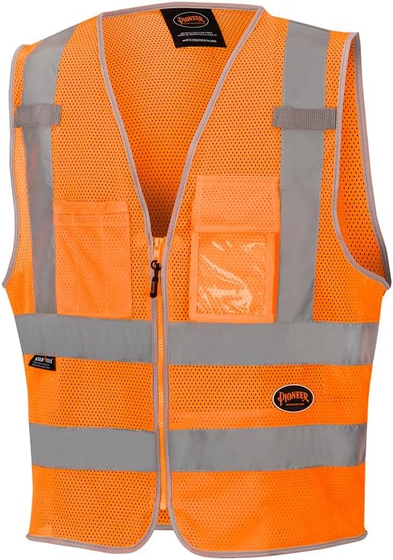 PIONEER Hi Vis Safety Vest - Reflective Cooling Mesh - 8 Pockets - Class 2
