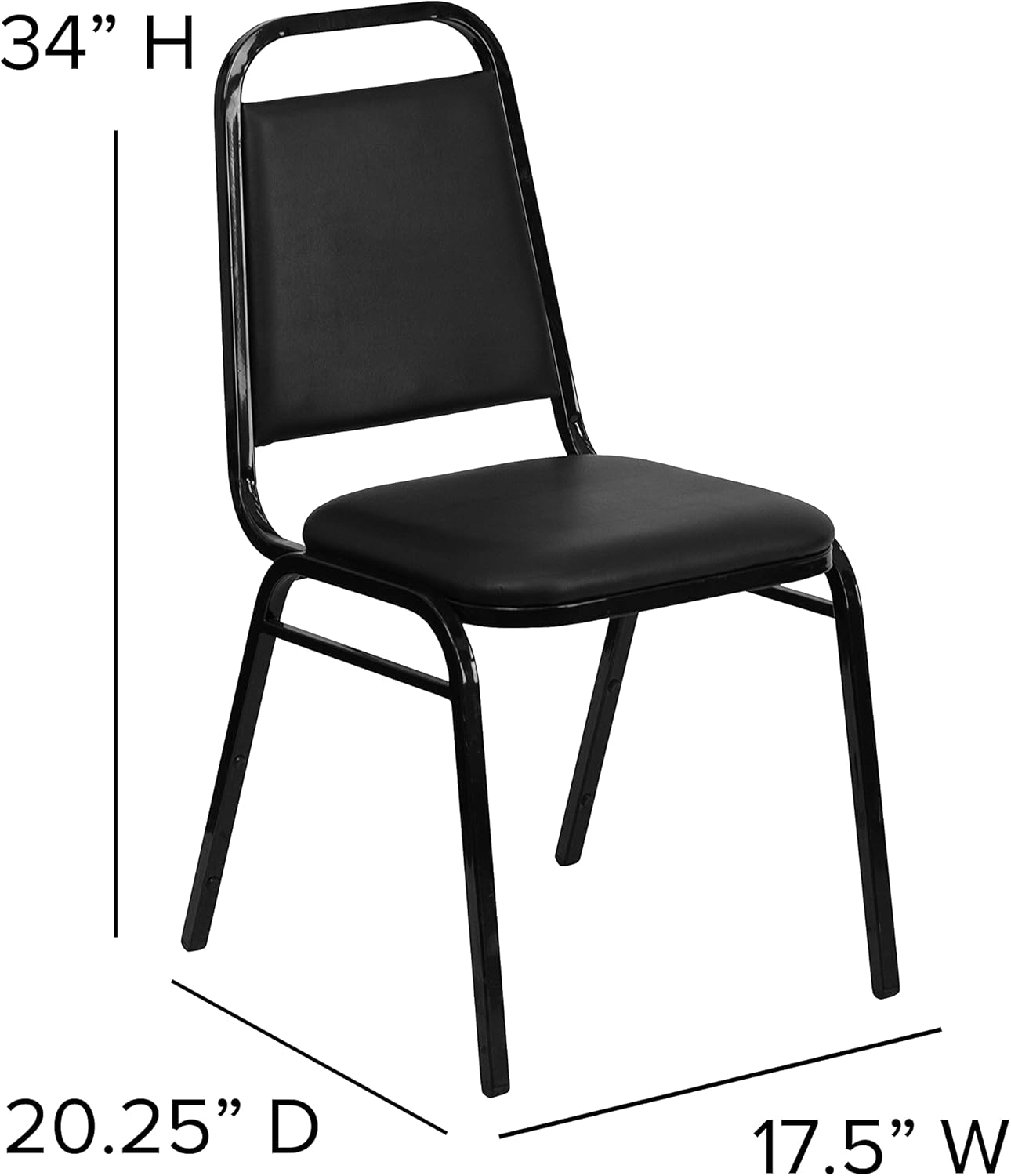 Flash Furniture HERCULES Series Trapezoidal Back Stacking Banquet Chair