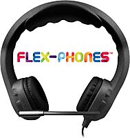 HamiltonBuhl Kid's Flex-Phones TRRS Headset with Gooseneck Microphone, Black