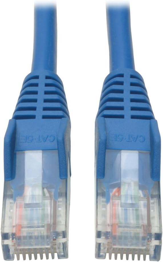 Eaton Tripp Lite Series Cat5e 350 MHz Snagless Molded (UTP) Ethernet Cable (RJ45 M/M), PoE - Blue, 2 ft. (0.61 m) - N001002BL