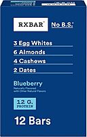 RXBAR Protein Bars, Protein Snack, Snack Bars, Blueberry, 22Oz Box (12 Bars) 12 Count
