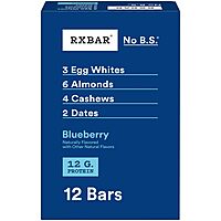 RXBAR Protein Bars, Protein Snack, Snack Bars, Blueberry, 22Oz Box (12 Bars) 12 Count