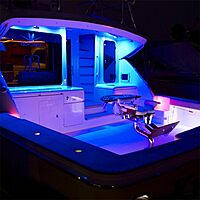 Lumitec 12-Inch Rail2 White/Blue Dimmable Output Light 101081