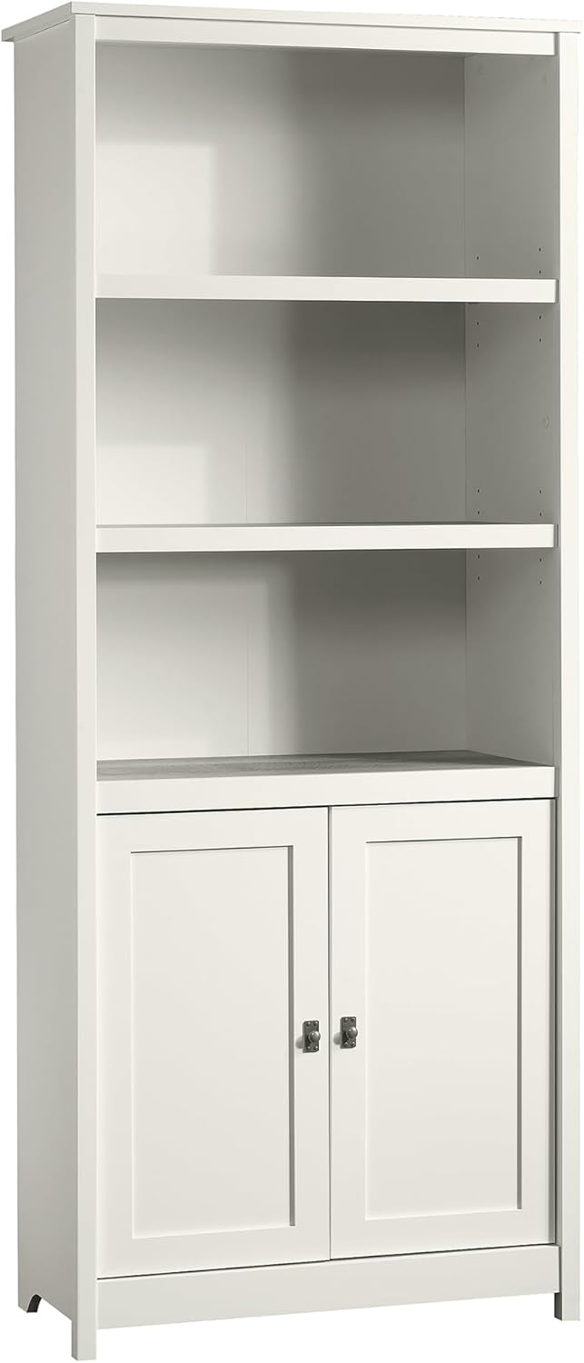 SAUDER Cottage Road 72in Library Bookcase with Doors and Adjustable Shelves