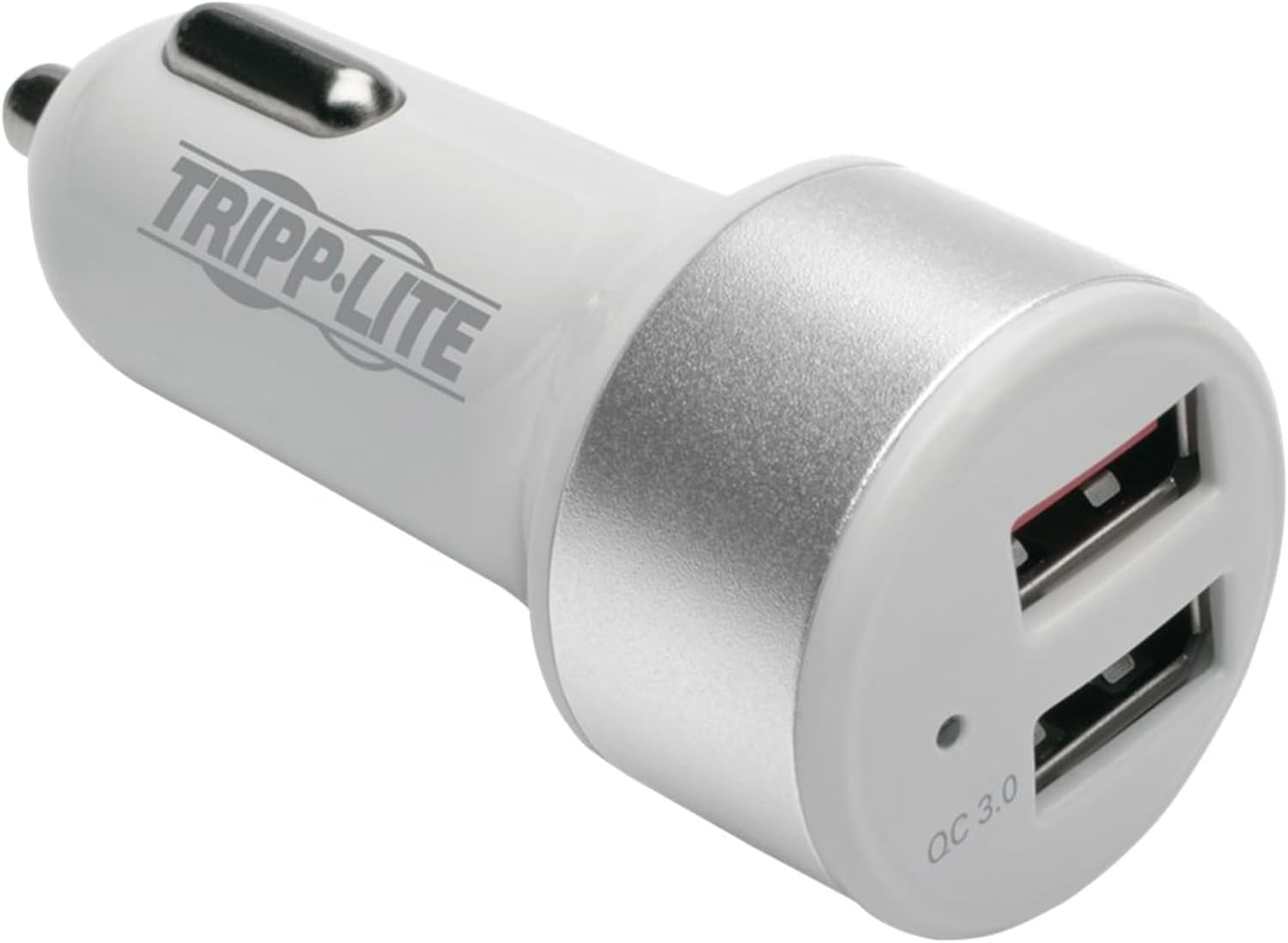 Tripp Lite Fast Charger Dual USB Car Charger Compact withQualcomm Quick Charge 3.0 & Autosensing 2-Port Fast Charge