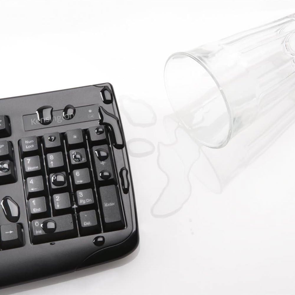 Kensington Pro Fit Wireless Combo Mouse and Keyboard Desktop Set (K72324US), Black