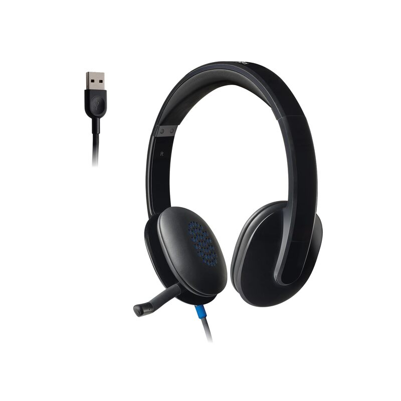 Logitech High-performance USB Headset H540 for Windows and Mac, Skype Certified
