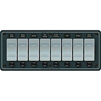 Blue Sea Systems 8261 Contura Water Resistant 12V DC Panel - 8 Position