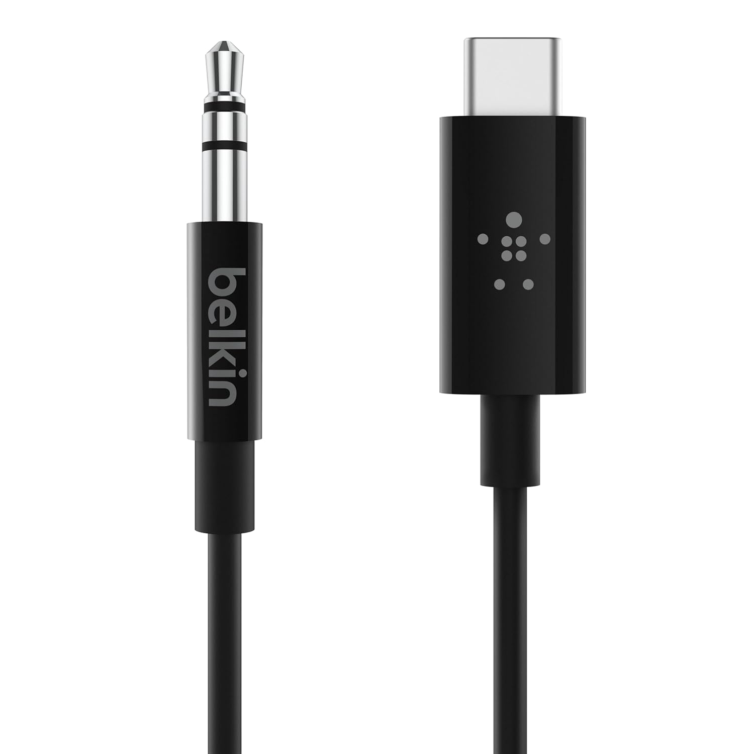 Belkin 3.5mm Audio Cable with USB-C Connector, 3 Ft, Black