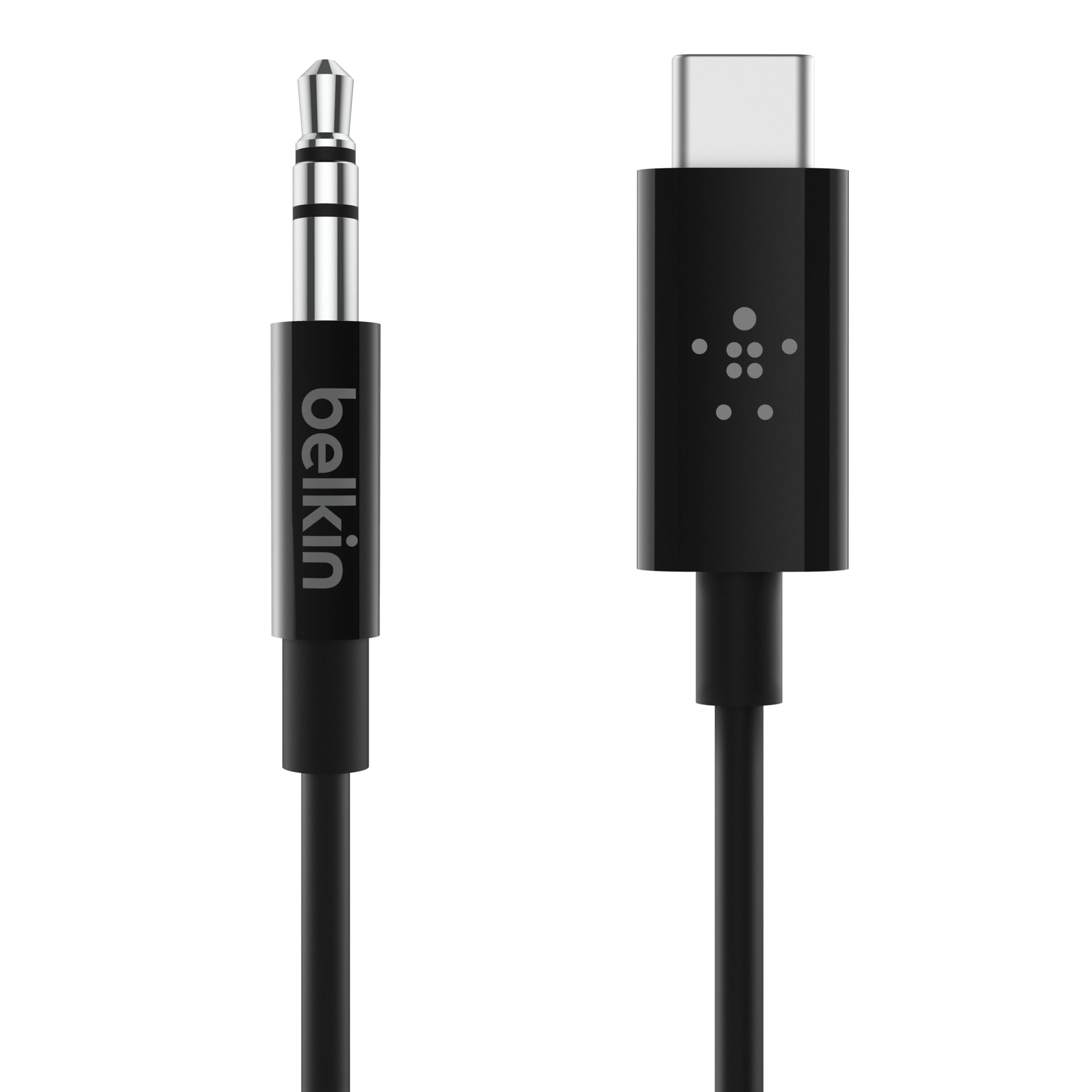 Belkin 3.5mm Audio Cable with USB-C Connector, 3 Ft, Black