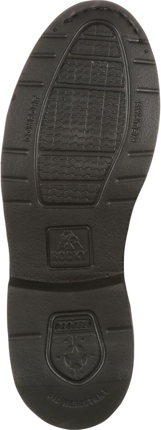 ROCKY Men's High-Gloss Leather Oxford Dress Shoes