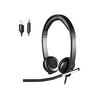 Logitech USB Headset Stereo H650e - Stereo - USB - Wired - 50 Hz to 10 kHz - Over-the-head - Binaural - 981000518
