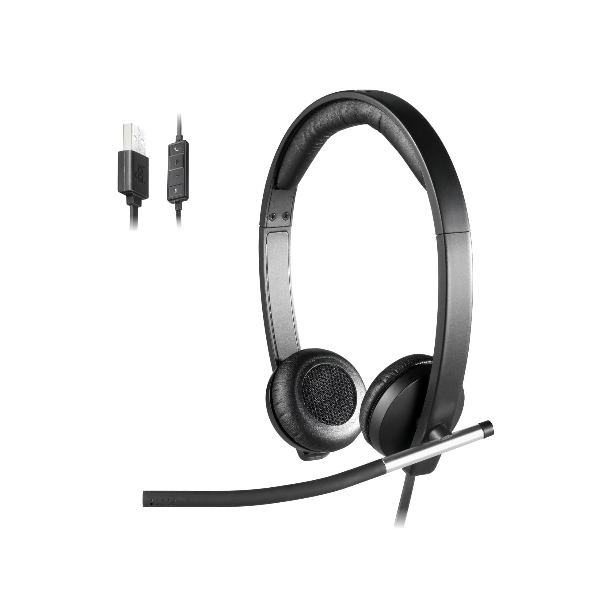 Logitech USB Headset Stereo H650e - Stereo - USB - Wired - 50 Hz to 10 kHz - Over-the-head - Binaural - 981000518