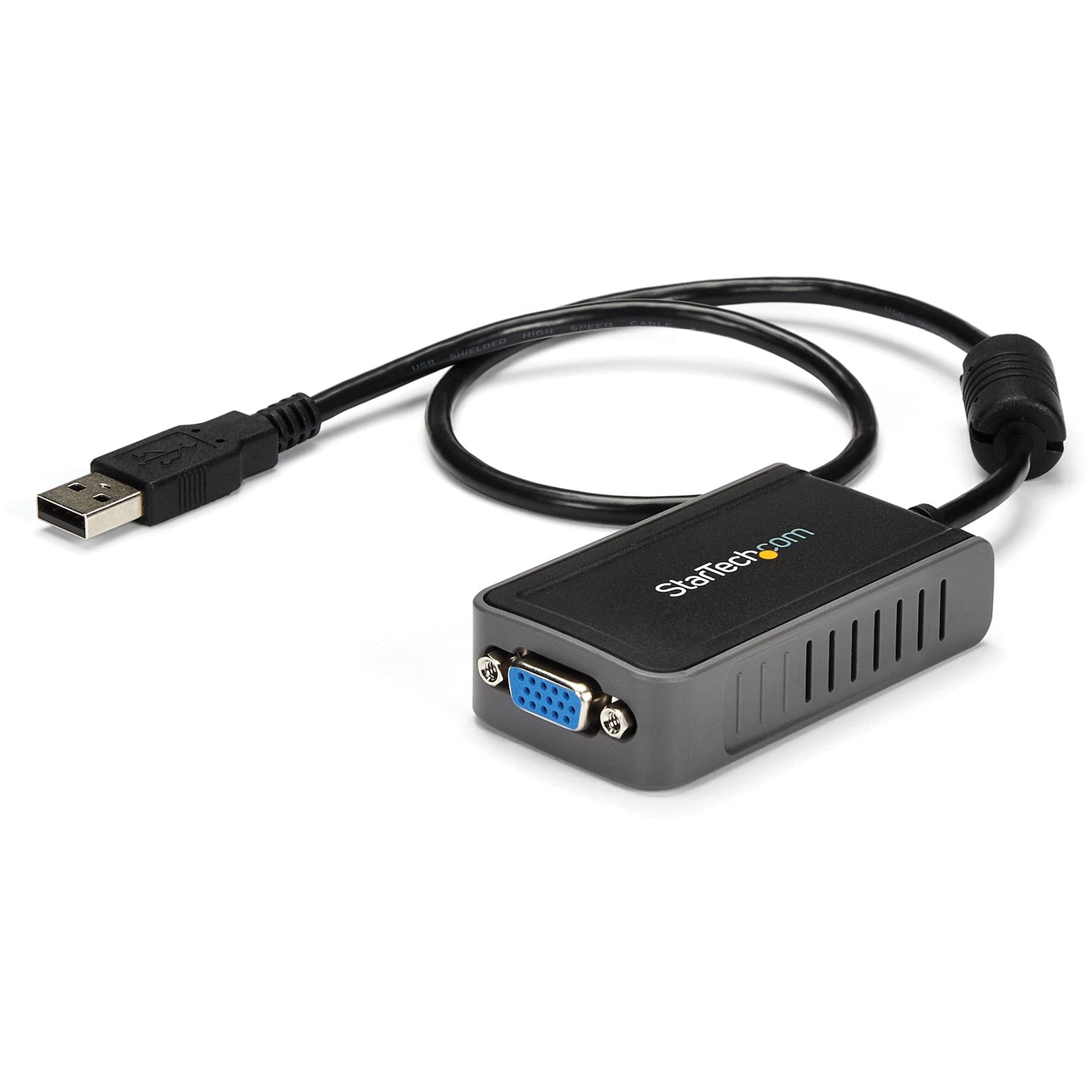 StarTech.com USB 2.0 to VGA Adapter, USB to VGA External Video Adapter for Windows