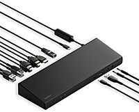 Belkin 15-in-1 Universal Triple Display DisplayLink Docking Station Hub w/ 3 HDMI Ports, 2 DisplayPorts for Triple 4K Display w/ 85W PD, Gigabit Ethernet, 3.5mm Mic/Speaker, 1 USB-C, & 5 USB-A Ports