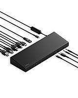 Belkin 15-in-1 Universal Triple Display DisplayLink Docking Station Hub w/ 3 HDMI Ports, 2 DisplayPorts for Triple 4K Display w/ 85W PD, Gigabit Ethernet, 3.5mm Mic/Speaker, 1 USB-C, & 5 USB-A Ports