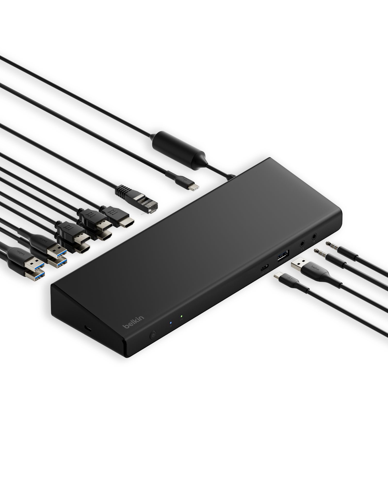 Belkin 15-in-1 Universal Triple Display DisplayLink Docking Station Hub w/ 3 HDMI Ports