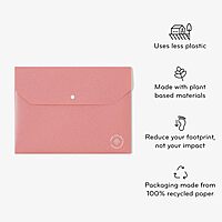 U Brands U-Eco Poly Document Holders, Set of 10, Assorted Brights, Single Pocket, Letter Size (6601U01-12)