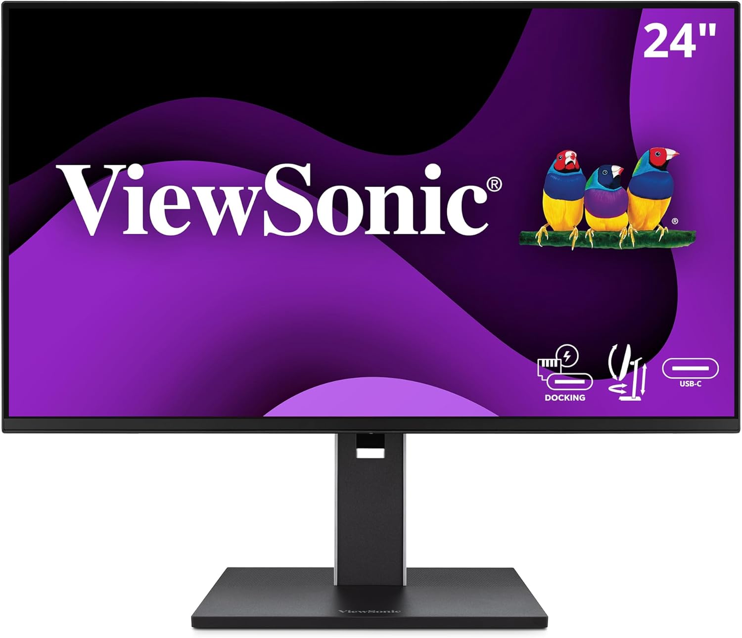 VIEWSONIC USB-C Docking Monitor with 100W, 5-Port USB Hub, HDMI & DisplayPort (Daisy Chain)