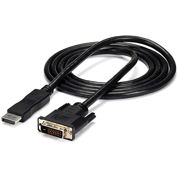 StarTech.com 6ft (1.8m) DisplayPort to DVI Cable, DisplayPort to DVI Adapter Cable, DP to DVI-D Converter