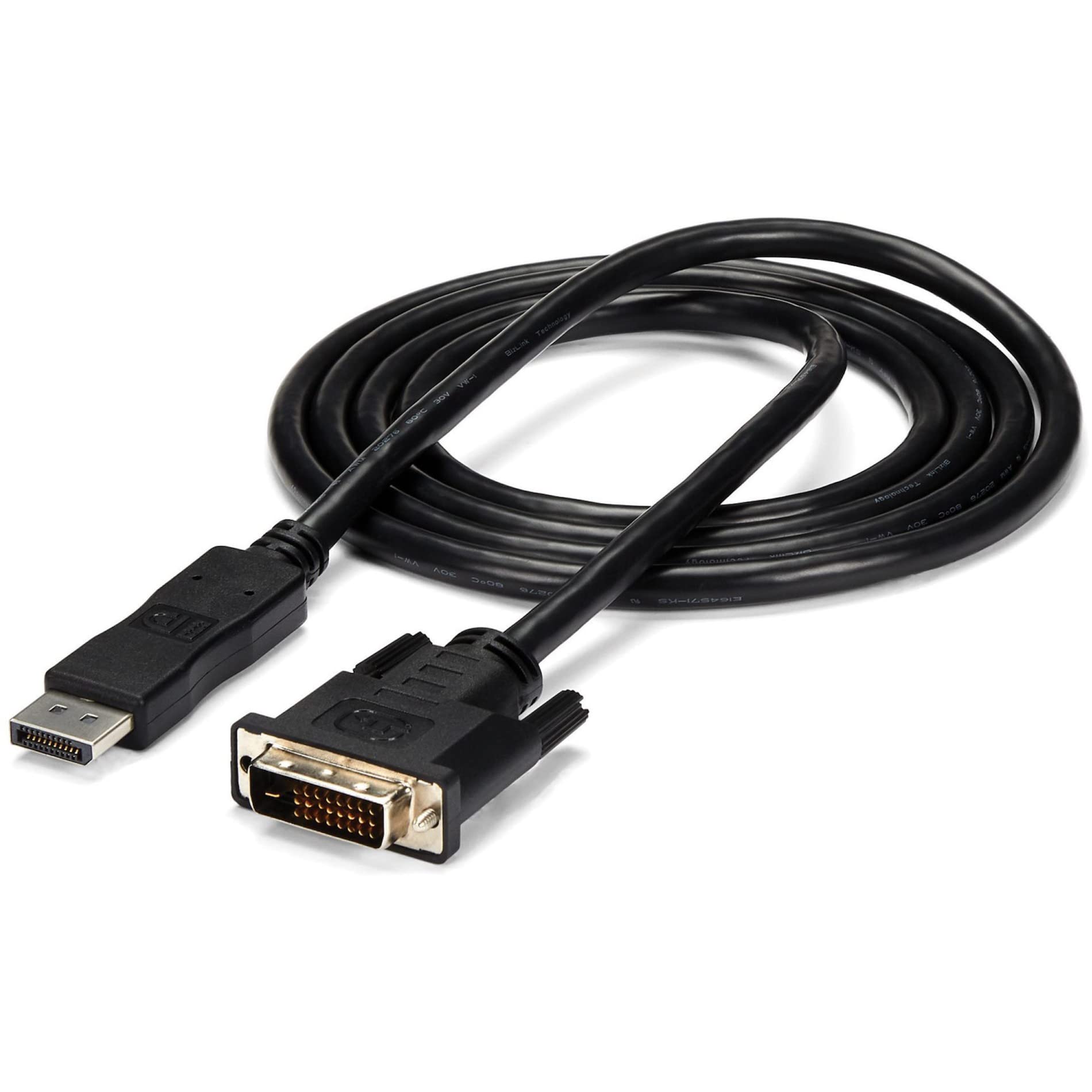 StarTech.com 6ft (1.8m) DisplayPort to DVI Cable, DisplayPort to DVI Adapter Cable, DP to DVI-D Converter