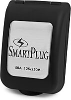 SmartPlug BM50PB Non-Metallic Inlet and Cover Assembly - 50 Amp, Black