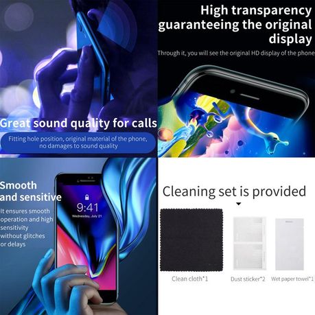 Baseus 0.23mm Curved Glass Screen Protector for iPhone 6P, 7P & 8P (2PCS) B