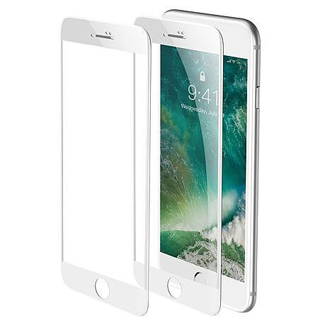 Baseus 0.23mm Curved Glass Screen Protector for iPhone 6, 7 & 8 (2PCS) -WHI