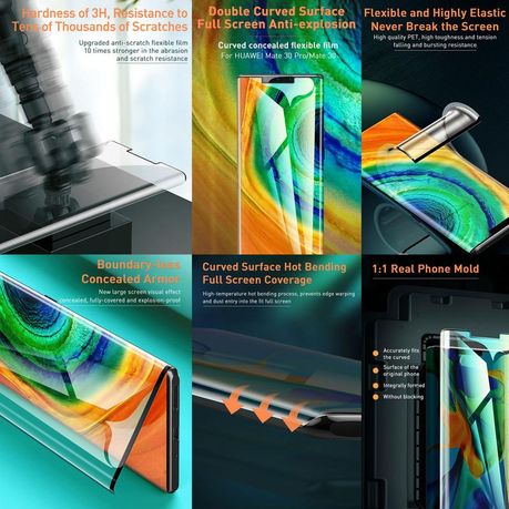 Baseus 0.15mm Flex Screen Protectors*2 for Huawei Mate 30 (for Fingerprint)
