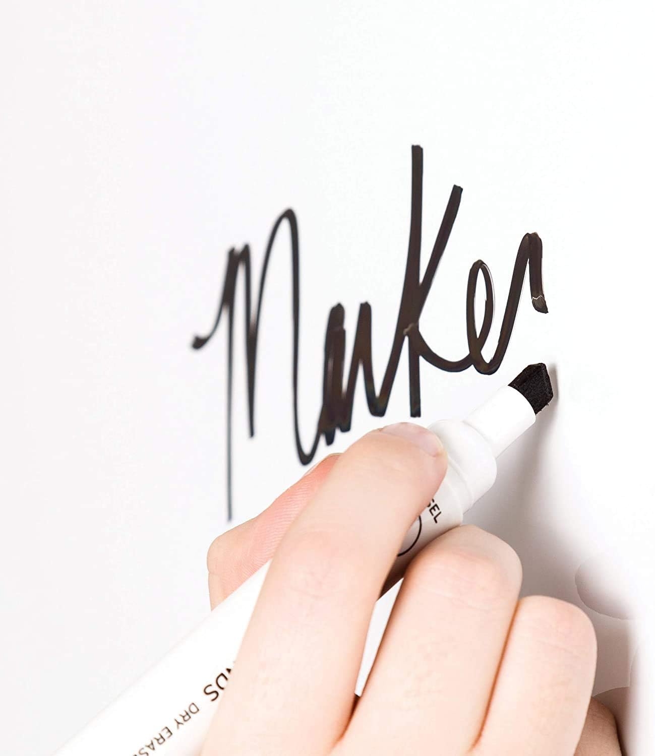 U BRANDS Melamine Non-Magnetic Dry-Erase Board, Silver Aluminum Frame