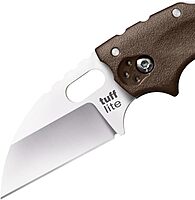 COLD STEEL Tuff Lite Pocket Folding Knife - AUS8A Sheepsfoot Plain Blade, Griv-Ex Handle